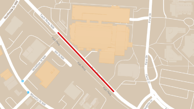 Tech Parkway 2018 Construction Map