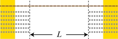 Graphic showing metal contacts