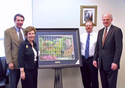 From left: Jim and Peggy Simmons, Professor and Ja