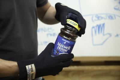 Kraft Foods Maxwell House jar arthritis simulation