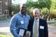 Eric R. Immel Memorial for Excellence in Teaching Awardee Alonzo Whyte with Charlie Crawford.