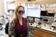 Annabelle Singer with experimental Alzheimer's treatment visor