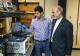 Ali Adibi and Sajjad Abdollahramezani in lab