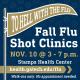 Flu Shot Clinic, Wed., Nov. 10, 2021, 3-7 p.m., Stamps Health Services