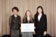 William W. George Chair Pinar Keskinocak, with the two ISyE recipients of her scholarship: Charitty Tuttle and Tina Lu