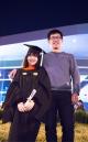 Yuxi Wu with her now-husband, Chenliang Yang (BSME 2016), after Wu's graduation from Georgia Tech in 2015.