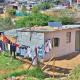 African Village Utilizing Solar Panels