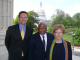 Valerie Thomas visits with Representative John Lewis (center) during Congressional Visits Day