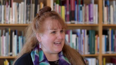 Maggie speaking on video for the SPIRI series