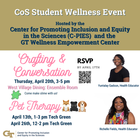 Join C-PIES for a student wellness event.