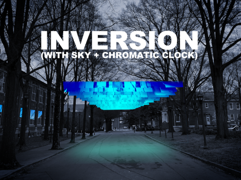 Inversion (with sky + chromatic clock)