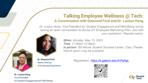 Talking Employee Wellness @ Tech: A Conversation with Diamond Ford and Dr. Luoluo Hong