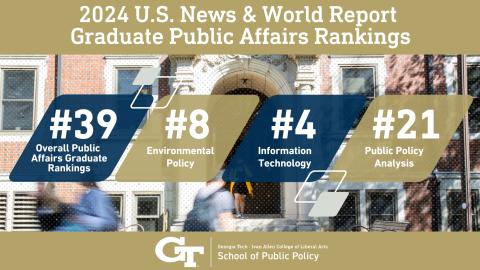 Georgia Tech School of Public Policy Climbs in Overall U.S. News Graduate Rankings