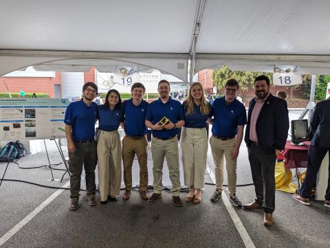 Image of Ashley Goodnight and team at the Capstone Expo