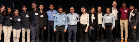 EGHI Hackathon Winners - SensAI Team Members: Ysabelle Tristan, Vaibhav Mishra, Rachel Logue, Raksha Govind, Ishan Sheth; Mindscope Team Members: Nyimul Hoque, Benson Ku, Charlie Jenkins, Microl Chen, Rahul Komatineni, Vanessa Wei; Doula Team Members: Ketki Vinayak Joshi, Anish Chandrashekar Biwalkar, Dhanish Revanth Rangaswamy Nandakumar, Niharika Ikkurthy, Christian Coletti, Binoy Shah