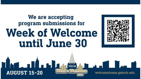 Now accepting submissions for Week of Welcome