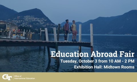 Education Abroad Fair / Tuesday, October 3 from 10 AM to 2 PM / Exhibition Hall: Midtown Rooms
