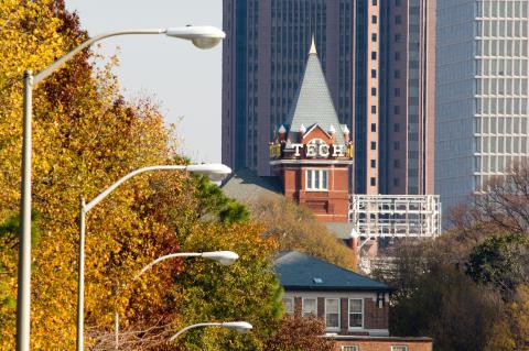 Tech Tower in skyline