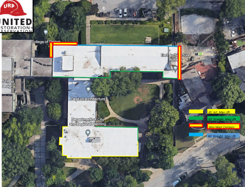logistics map for architecture east envelope improvements