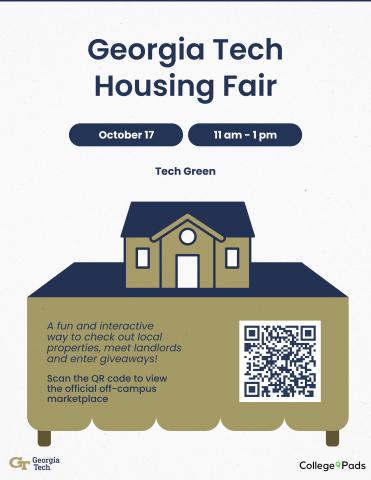 Georgia Tech Housing Fair flyer