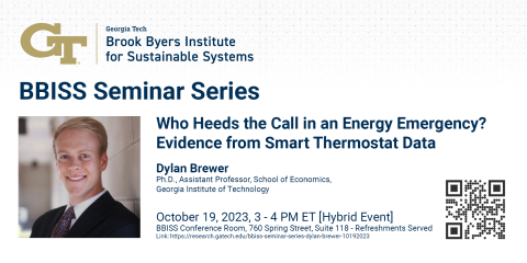 BBISS Seminar Series Event Banner for Dylan Brewer 09/21/2023