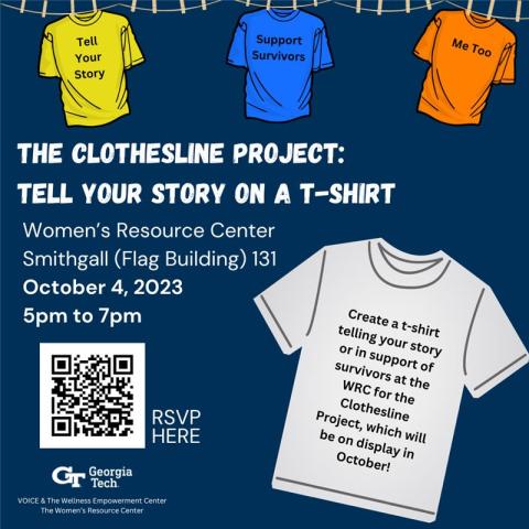 Clothesline Project event flyer