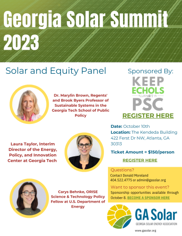 Solar and Equity Panel flyer