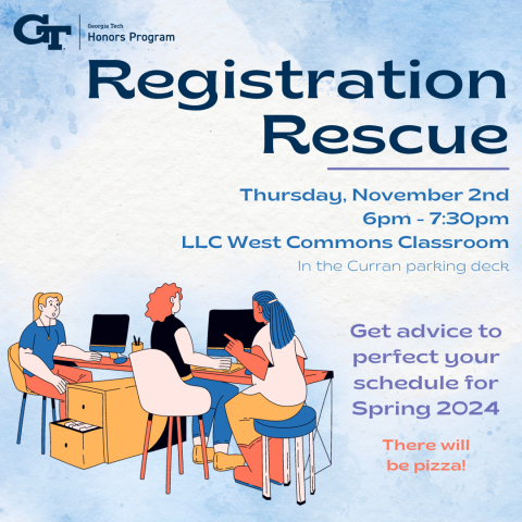 A flyer for the HP registration rescue on November 2nd, 2023.