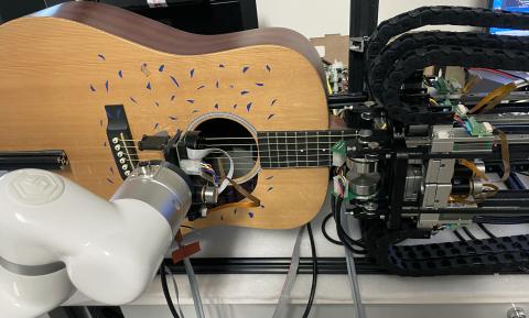 Lab of Gil Weinberg develops guitar robot