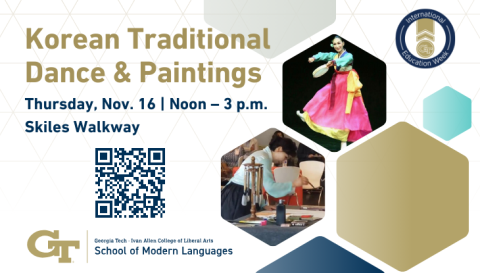 Korean Traditional Dance and Paintings | Thursday, Nov. 16 | Noon - 3 p.m. | Skiles Walkway