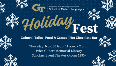 Event flyer featuring the event title, location, date, and time.