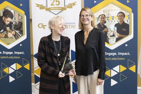 Claudia Huff, Receipent of the Inaugural STEM@GTRI Champion Award