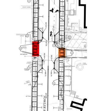 map of planned paving