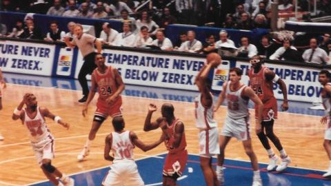 Chicago Bulls - New Jersey Nets match on March 28, 1991