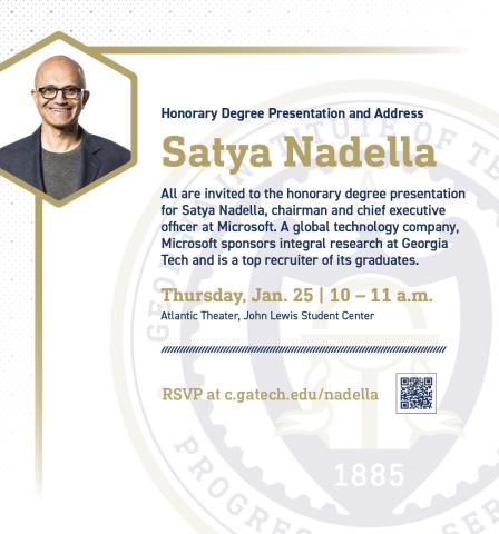 Satya Nadella event information