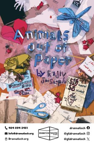 Animal Out of Paper Poster