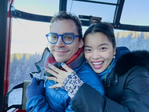 Andy Eichel and Esa Sofian on vacation in Switzerland