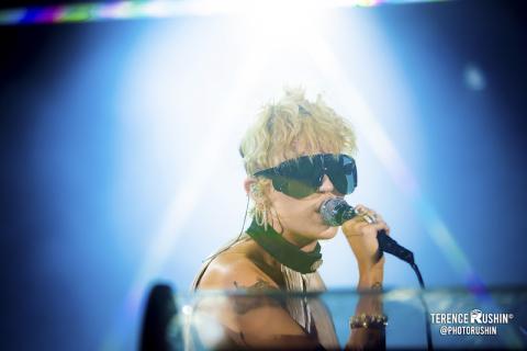 Miley Cyrus is among the music icons photographed by Georgia Tech staffer Terence Rushin