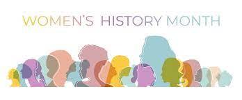 Colorful graphic outlines for Women's History Month