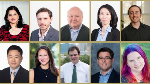 Headshots of promoted faculty