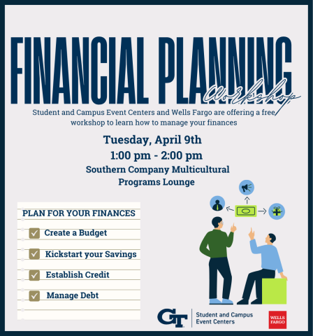 Come to a free workshop on managing finances!