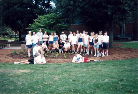 Volunteers at the inaugural Tech Beautification Day 1999.