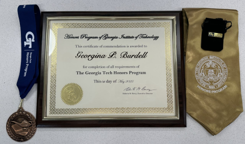 Regalia for Honors Program graduates