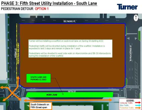 Logistics plan for Tech Square Phase 3 as of 4/16/24