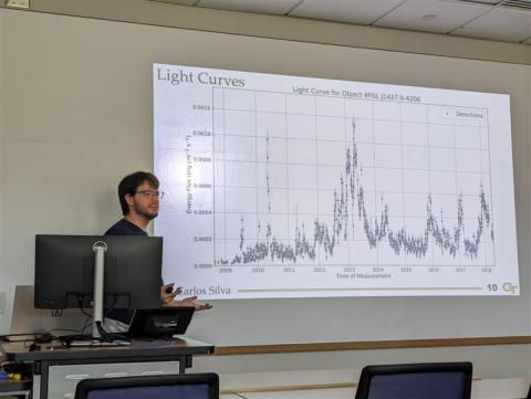 Carlos Márcio de Oliveira e Silva Filho presents his research at the Georgia Collegiate Honors Council annual conference.