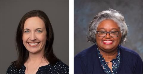 Headshots of two female Georgia Tech College of Sciences faculty members