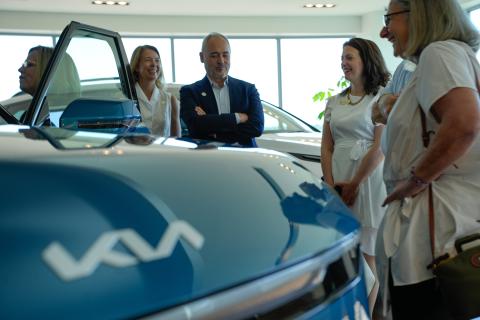 President Ángel Cabrera visits Kia in West Point, Georgia.