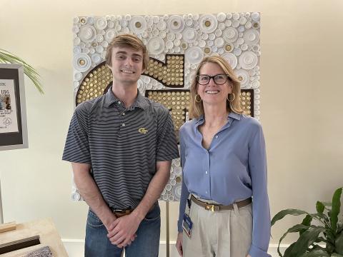 David Peeler with Leigh McCook, director of STEM@GTRI