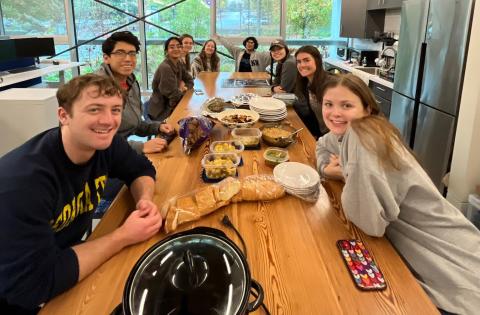 Students Organizing for Sustainability potluck