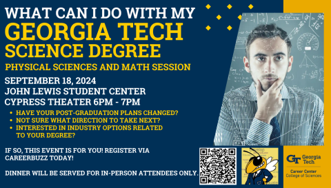 Flyer - What Can I Do With My Georgia Tech Science Degree